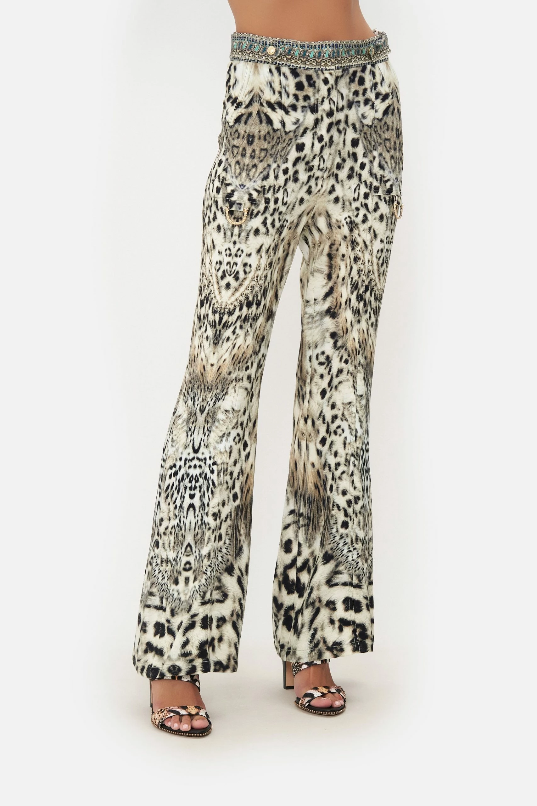 FLARE WITH D-RING DETAIL SNOW WHISPERS 5 FLARE WITH D-RING DETAIL SNOW WHISPERS - Image 5