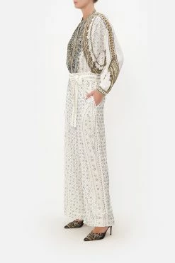 PAPERBAG WAIST WIDE LEG PANT LUXE ESPIRITU 11 PAPERBAG WAIST WIDE LEG PANT LUXE ESPIRITU -clothing shop CAMILLA 00019939 PAPERBAG WAIST WIDE LEG PANT LUXE ESPIRITU 2