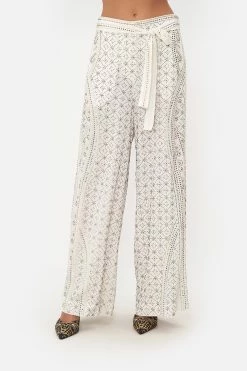 PAPERBAG WAIST WIDE LEG PANT LUXE ESPIRITU 12 PAPERBAG WAIST WIDE LEG PANT LUXE ESPIRITU -clothing shop CAMILLA 00019939 PAPERBAG WAIST WIDE LEG PANT LUXE ESPIRITU 4