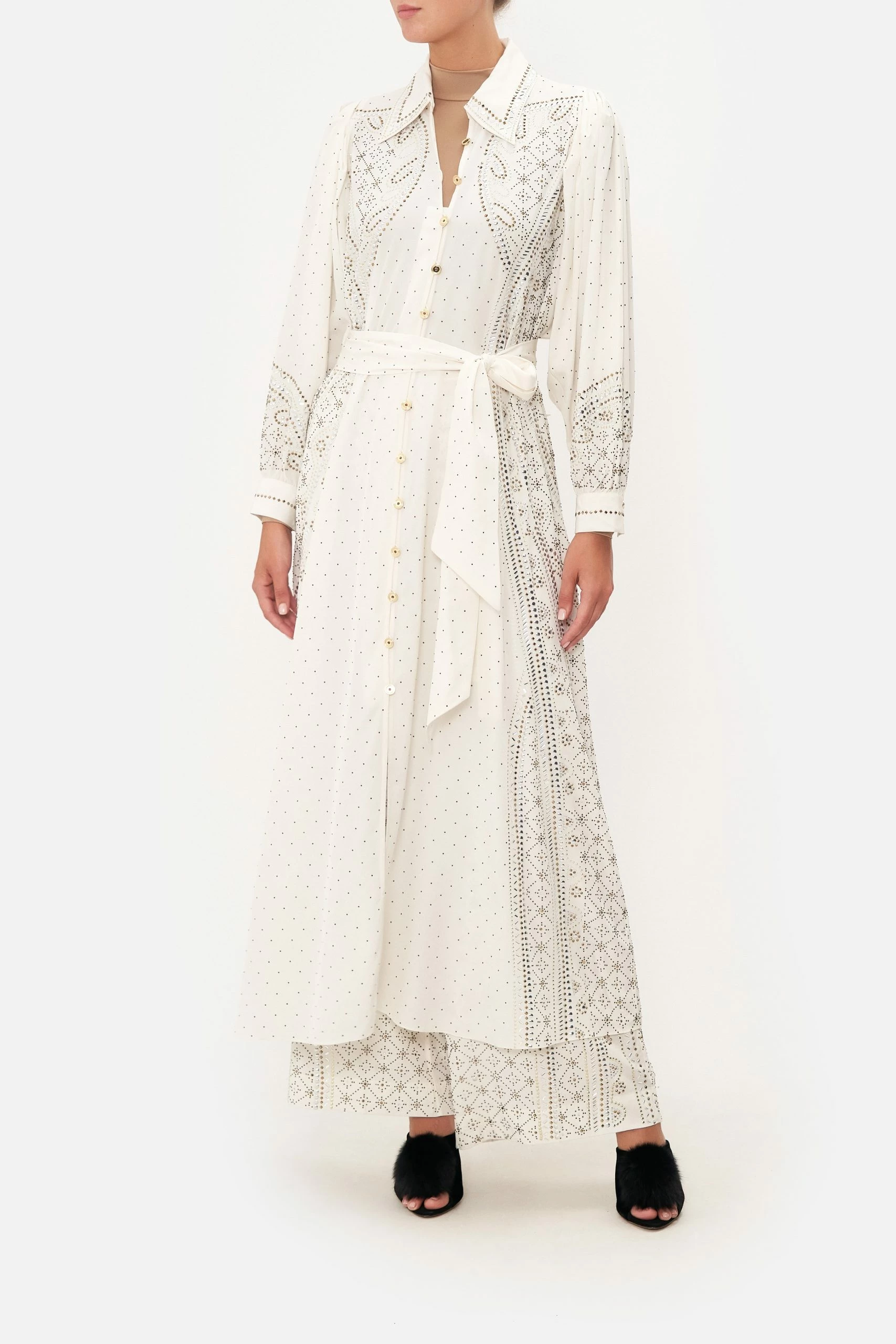 CURVED COLLAR SHIRT DRESS LUXE ESPIRITU 7 CURVED COLLAR SHIRT DRESS LUXE ESPIRITU - Image 7