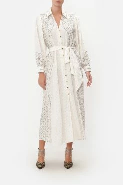 CURVED COLLAR SHIRT DRESS LUXE ESPIRITU