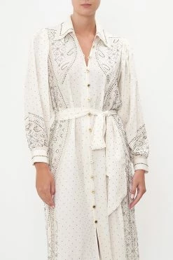 CURVED COLLAR SHIRT DRESS LUXE ESPIRITU 12 CURVED COLLAR SHIRT DRESS LUXE ESPIRITU -clothing shop CAMILLA 00019941 CURVED COLLAR SHIRT DRESS LUXE ESPIRITU 4