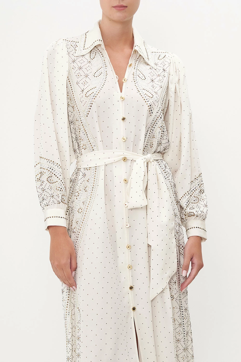 CURVED COLLAR SHIRT DRESS LUXE ESPIRITU 5 CURVED COLLAR SHIRT DRESS LUXE ESPIRITU - Image 5