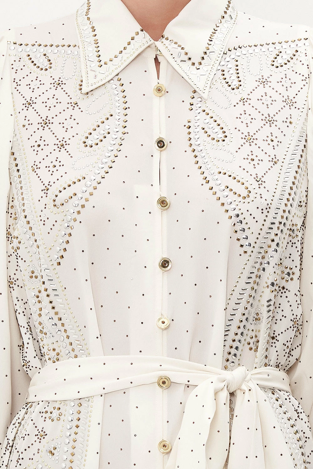 CURVED COLLAR SHIRT DRESS LUXE ESPIRITU 6 CURVED COLLAR SHIRT DRESS LUXE ESPIRITU - Image 6