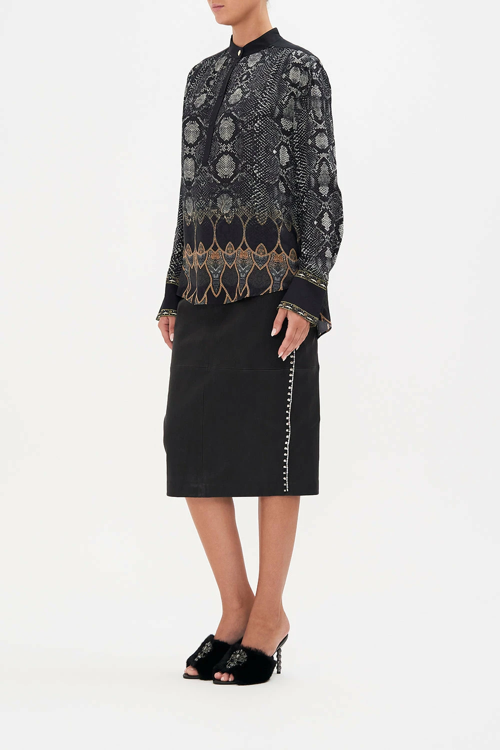 PLACKET BLOUSE WILD HORSES 4 PLACKET BLOUSE WILD HORSES - Image 4