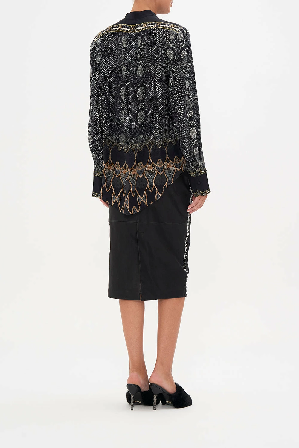 PLACKET BLOUSE WILD HORSES 2 PLACKET BLOUSE WILD HORSES - Image 2