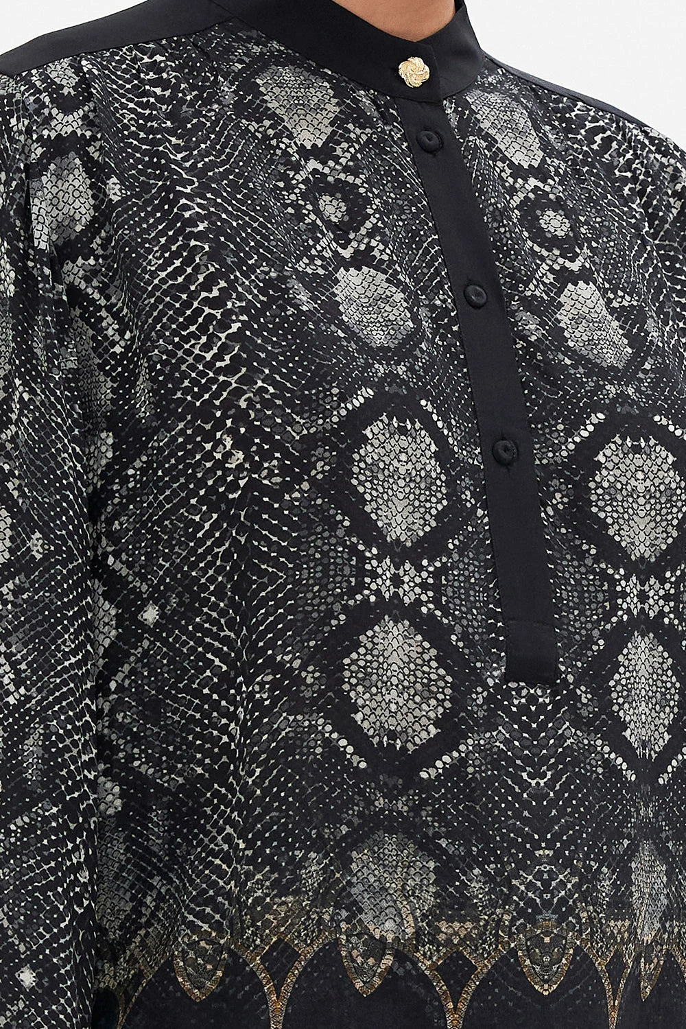 PLACKET BLOUSE WILD HORSES 6 PLACKET BLOUSE WILD HORSES - Image 6