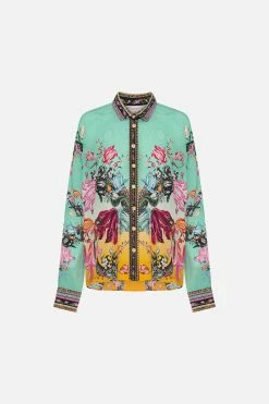 CURVED HEM SHIRT VIPER ROOM -clothing shop CAMILLA 00019986 CURVED HEM SHIRT VIPER ROOM GHOST