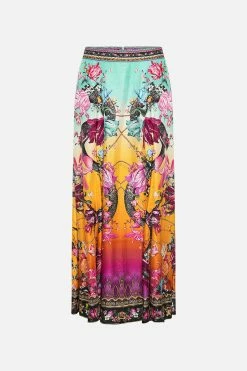 PANELLED FLARED LONG SKIRT VIPER ROOM -clothing shop CAMILLA 00019988 PANELLED FLARED LONG SKIRT VIPER ROOM GHOST