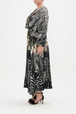 SHIRRED RELAXED FIT DRESS NIGHT OWL -clothing shop CAMILLA 00020000 SHIRRED RELAXED FIT DRESS NIGHT OWL MTL 2