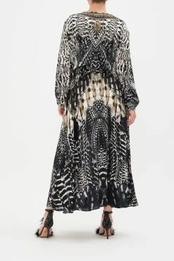 SHIRRED RELAXED FIT DRESS NIGHT OWL -clothing shop CAMILLA 00020000 SHIRRED RELAXED FIT DRESS NIGHT OWL MTL 3