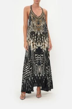 V NECK RACERBACK DRESS NIGHT OWL