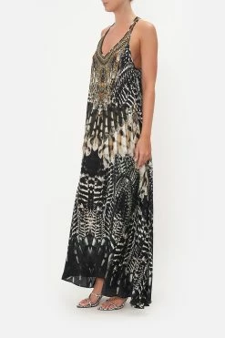 V NECK RACERBACK DRESS NIGHT OWL -clothing shop CAMILLA 00020001 V NECK RACERBACK DRESS NIGHT OWL 2