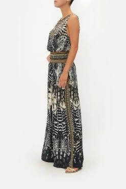 SHIRRED WAIST PANT NIGHT OWL -clothing shop CAMILLA 00020006 SHIRRED WAIST PANT NIGHT OWL 2