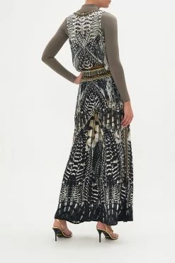 SHIRRED WAIST PANT NIGHT OWL -clothing shop CAMILLA 00020006 SHIRRED WAIST PANT NIGHT OWL MODEST 2