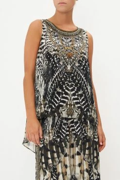 BUTTON BACK TOP NIGHT OWL 12 BUTTON BACK TOP NIGHT OWL -clothing shop CAMILLA 00020007 BUTTON BACK TOP NIGHT OWL 4