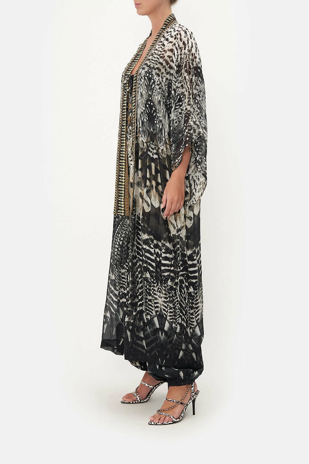 KIMONO LAYER WITH COLLAR NIGHT OWL 4 KIMONO LAYER WITH COLLAR NIGHT OWL - Image 4