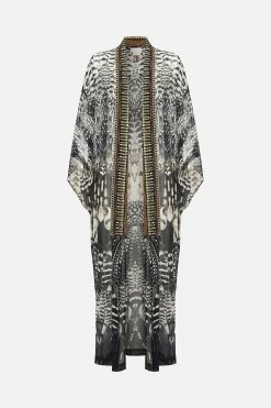 KIMONO LAYER WITH COLLAR NIGHT OWL 10 KIMONO LAYER WITH COLLAR NIGHT OWL -clothing shop CAMILLA 00020009 KIMONO LAYER WITH COLLAR NIGHT OWL GHOST