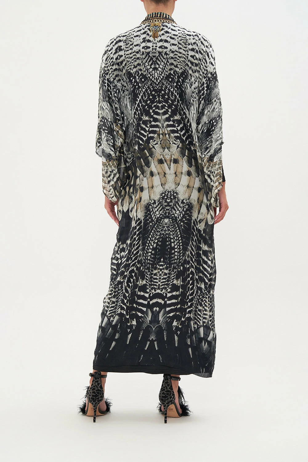 KIMONO LAYER WITH COLLAR NIGHT OWL 8 KIMONO LAYER WITH COLLAR NIGHT OWL - Image 8