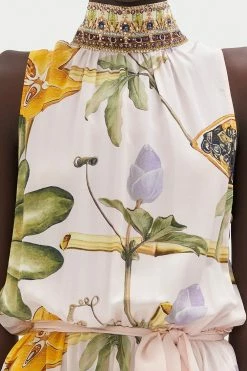 NECKTIE DRESS WITH ELASTICATED WAIST ORIGINAL SIN -clothing shop CAMILLA 00020103 NECKTIE DRESS WITH ELASTICATED WAIST ORIGINAL SIN 5