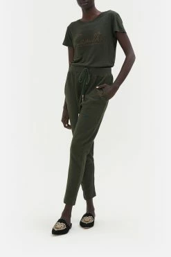 RIB WAIST RELAXED PANT PASSPORT TO PARADISE