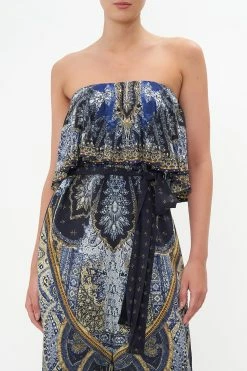 STRAPLESS JUMPSUIT WITH FRILL FOREVER FAMILY -clothing shop CAMILLA 00020123 STRAPLESS JUMPSUIT WITH FRILL FOREVER FAMILY 4