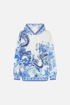 HOODY WITH POCKETS HEART OF A DRAGON -clothing shop CAMILLA 00020140 HOODY WITH POCKETS HEART OF A DRAGON GHOST