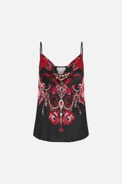 BIAS CAMI SISTERHOOD OF THE ROSE -clothing shop CAMILLA 00020335 BIAS CAMI SISTERHOOD OF THE ROSE GHOST