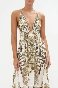 TIERED DRESS WITH HARDWARE ROAD TO RICHESSE 10 TIERED DRESS WITH HARDWARE ROAD TO RICHESSE -clothing shop CAMILLA 00020354 TIERED DRESS WITH HARDWARE ROAD TO RICHESSE 4