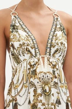 TIERED DRESS WITH HARDWARE ROAD TO RICHESSE 11 TIERED DRESS WITH HARDWARE ROAD TO RICHESSE -clothing shop CAMILLA 00020354 TIERED DRESS WITH HARDWARE ROAD TO RICHESSE 5