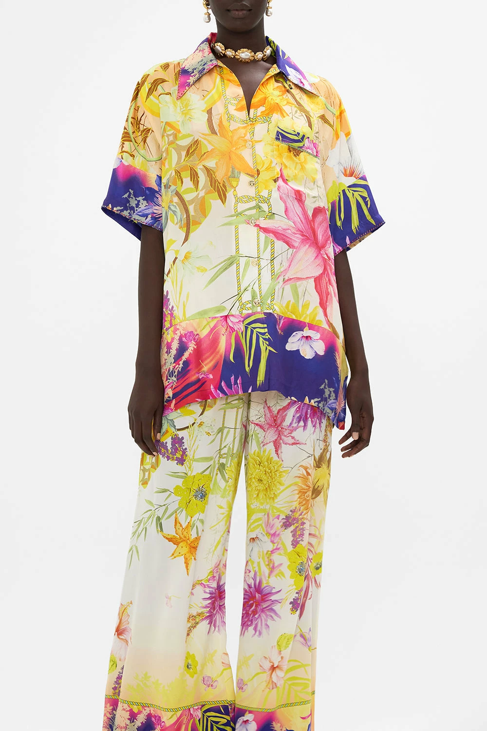 OVERSIZED SHIRT WITH POCKET HOW DOES YOUR GARDEN GROW - Image 5