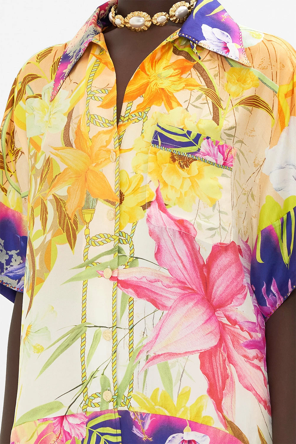 OVERSIZED SHIRT WITH POCKET HOW DOES YOUR GARDEN GROW - Image 6