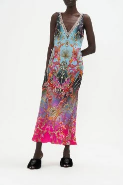 V-NECK SLIP DRESS WHAT LIES BENEATH