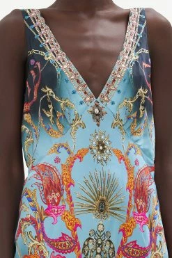 V-NECK SLIP DRESS WHAT LIES BENEATH -clothing shop CAMILLA 00020426 V NECK SLIP DRESS WHAT LIES BENEATH 5