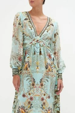 TWIST FRONT LONG DRESS ADIEU YESTERDAY -clothing shop CAMILLA 00020472 TWIST FRONT LONG DRESS ADIEU YESTERDAY 4