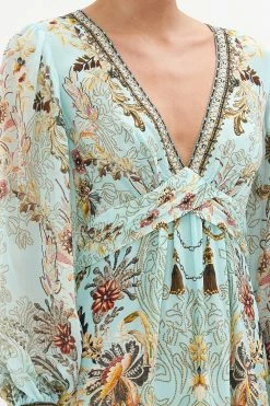 TWIST FRONT LONG DRESS ADIEU YESTERDAY -clothing shop CAMILLA 00020472 TWIST FRONT LONG DRESS ADIEU YESTERDAY 5