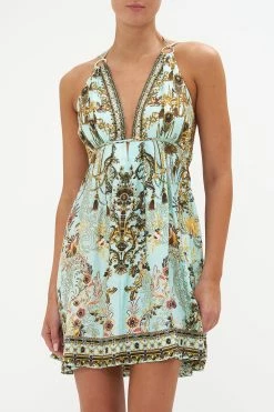 SHORT FLARED DRESS WITH HARDWARE ADIEU YESTERDAY -clothing shop CAMILLA 00020484 SHORT FLARED DRESS WITH HARDWARE ADIEU YESTERDAY 4