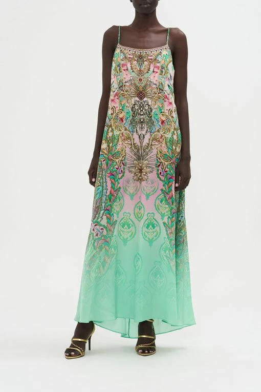 LONG PANEL SLIP DRESS LOST CITY -clothing shop CAMILLA 00020513 LONG PANEL SLIP DRESS LOST CITY 1