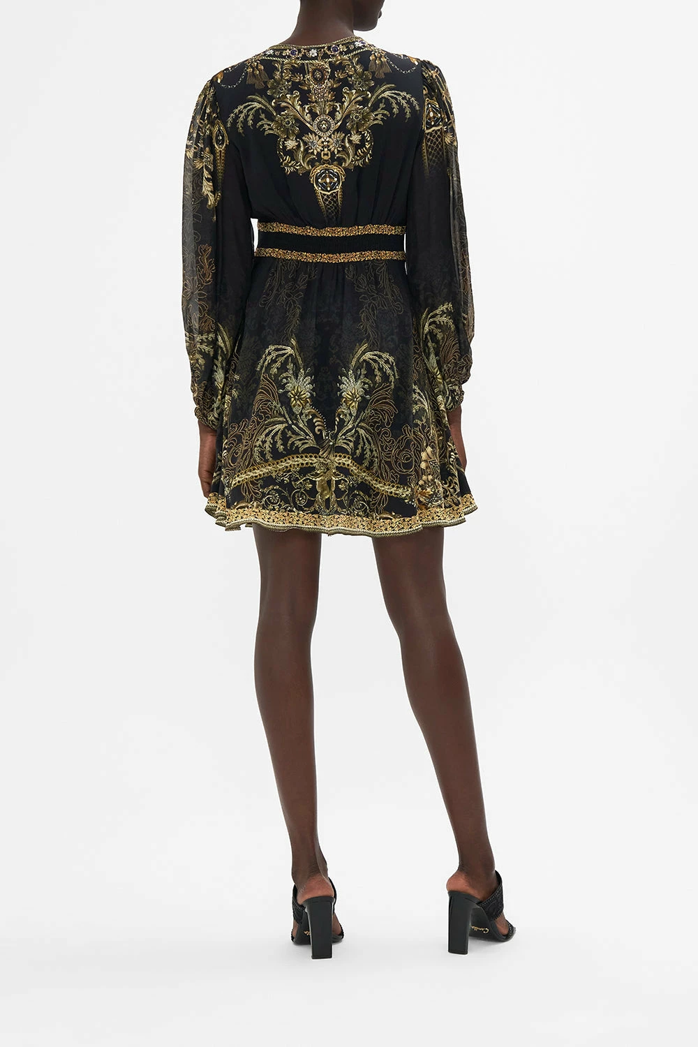 CURVED WAISTBAND SHORT DRESS THE NIGHT IS NOIR 2 CURVED WAISTBAND SHORT DRESS THE NIGHT IS NOIR - Image 2