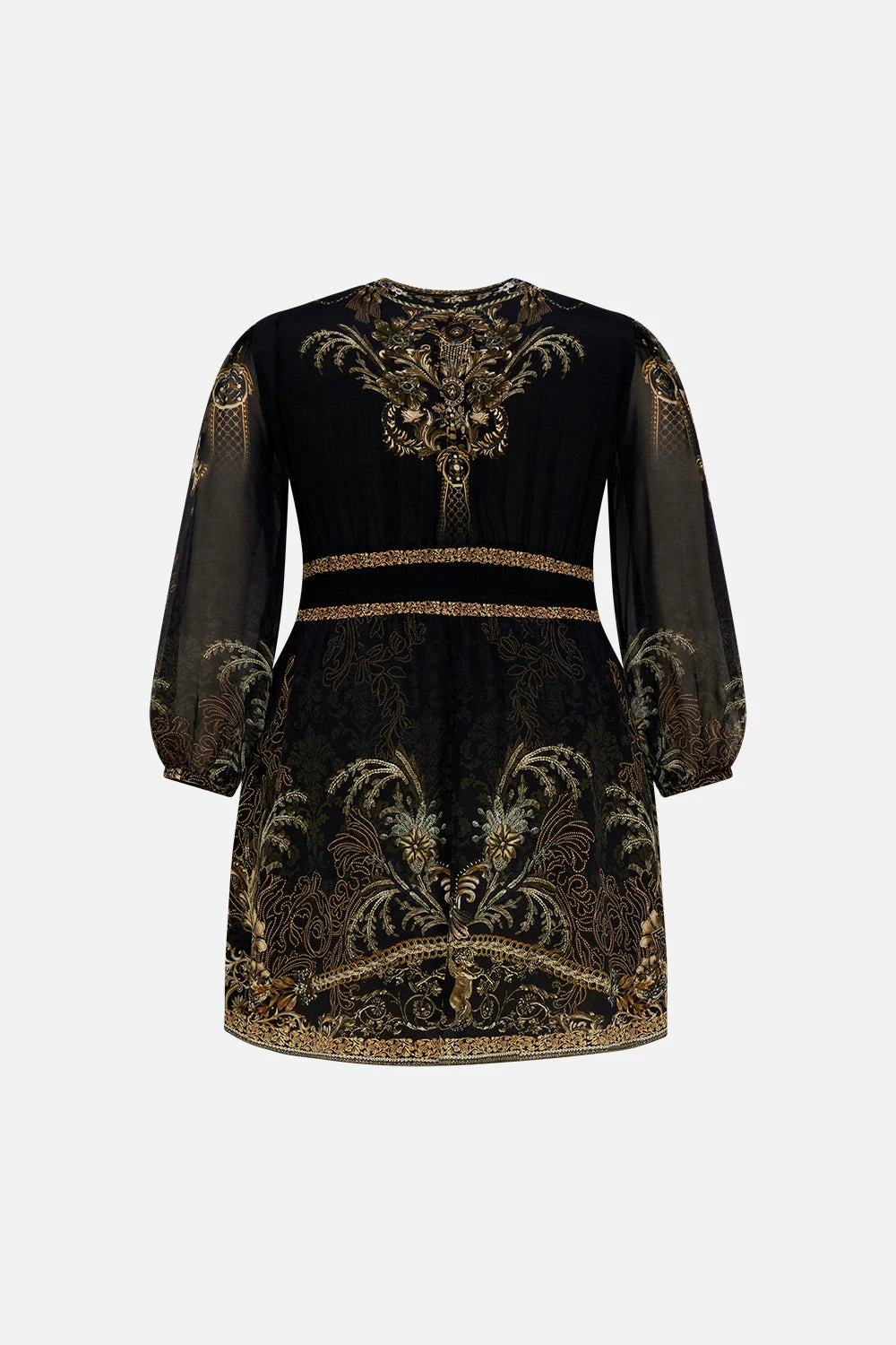 CURVED WAISTBAND SHORT DRESS THE NIGHT IS NOIR 8 CURVED WAISTBAND SHORT DRESS THE NIGHT IS NOIR - Image 8