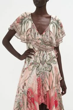 FRILL SLEEVE LONG DRESS STARSHIP SISTAS -clothing shop CAMILLA 00020578 FRILL SLEEVE LONG DRESS STARSHIP SISTAS 4