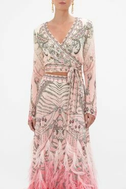 LONG SLEEVE WRAP TOP STARSHIP SISTAS -clothing shop CAMILLA 00020592 LONG SLEEVE WRAP TOP STARSHIP SISTAS 4