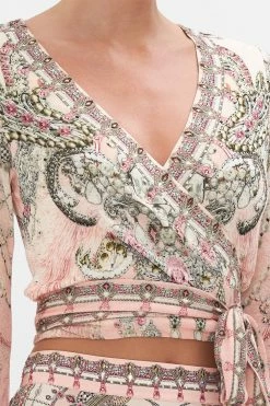 LONG SLEEVE WRAP TOP STARSHIP SISTAS -clothing shop CAMILLA 00020592 LONG SLEEVE WRAP TOP STARSHIP SISTAS 5