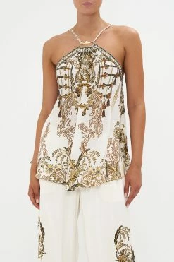 HALTER TOP WITH HARDWARE ROAD TO RICHESSE -clothing shop CAMILLA 00020628 HALTER TOP WITH HARDWARE ROAD TO RICHESSE 4