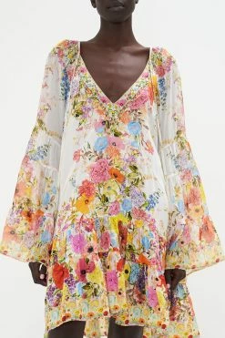 A-LINE GATHERED PANEL DRESS SUNLIGHT SYMPHONY -clothing shop CAMILLA 00020644 A LINE GATHERED PANEL DRESS SUNLIGHT SYMPHONY 4