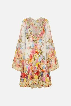 A-LINE GATHERED PANEL DRESS SUNLIGHT SYMPHONY -clothing shop CAMILLA 00020644 A LINE GATHERED PANEL DRESS SUNLIGHT SYMPHONY GHOST