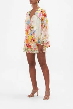 BLOUSON BLOUSE WITH NECK TIE SUNLIGHT SYMPHONY -clothing shop CAMILLA 00020647 BLOUSON BLOUSE WITH NECK TIE SUNLIGHT SYMPHONY 2