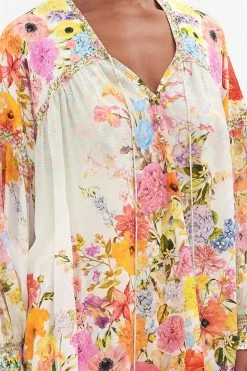 BLOUSON BLOUSE WITH NECK TIE SUNLIGHT SYMPHONY -clothing shop CAMILLA 00020647 BLOUSON BLOUSE WITH NECK TIE SUNLIGHT SYMPHONY 5