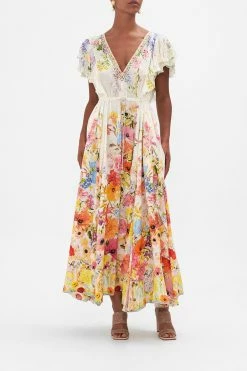 ALL OVER RUFFLE DRESS SUNLIGHT SYMPHONY