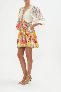 BLOUSON FLARED DRESS SUNLIGHT SYMPHONY -clothing shop CAMILLA 00020650 BLOUSON FLARED DRESS SUNLIGHT SYMPHONY 2